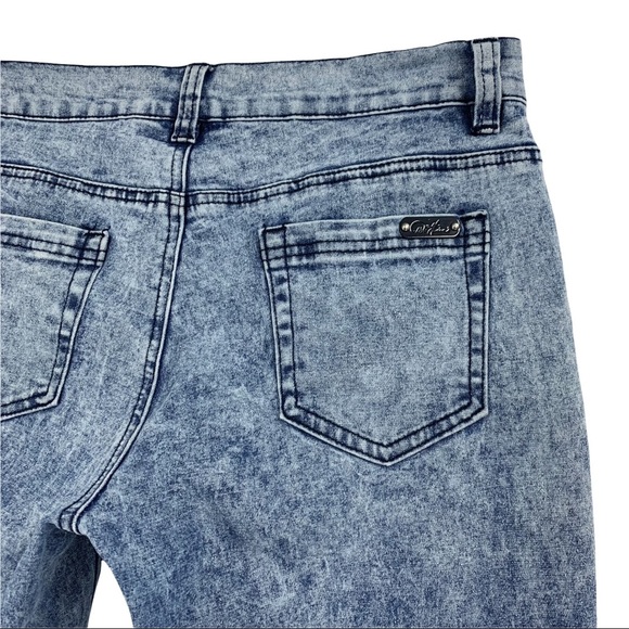 Diane Gilman DG2 Boot Cut Mid Rise Super Stretch Acid Wash Blue Jeans Si… - Picture 9 of 14